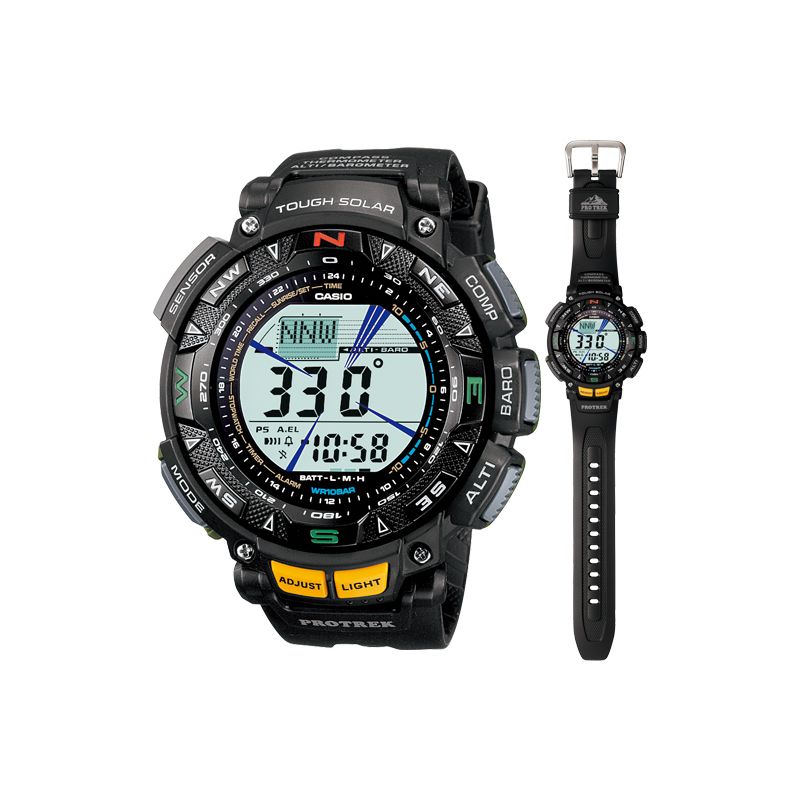 Casio Protrek Solar Digital Black Triple Watch PRG-240 -1DR